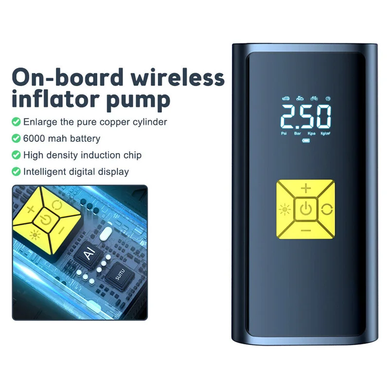 ������� �����ſ� ����Ʈ ���� ����, �޴�� �ڵ��� �ڵ� �����, Ÿ�̾� ��â��, 6000mAh, 150PSI