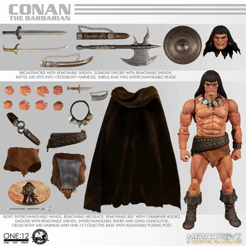 

Original MEZCO ONE:12 Collective / Conan the Barbarian: Conan 1/12 In Stock Anime Action Collection Model Toys