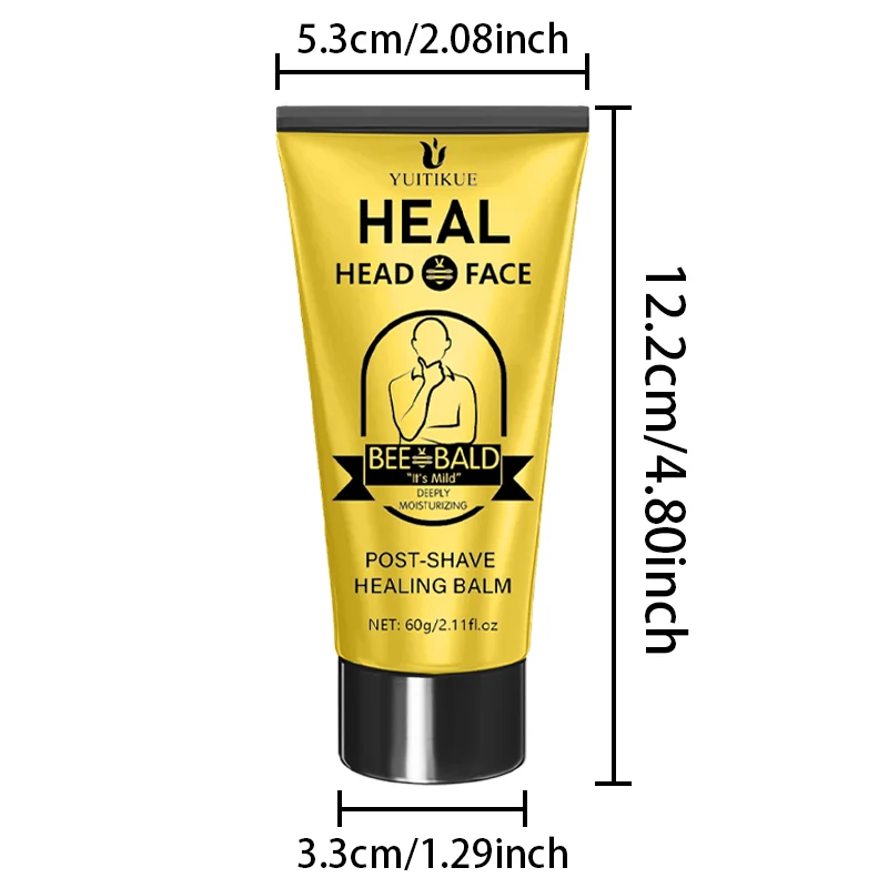 Honey aftershave cream, skincare products with honey, hyaluronic acid, aloe vera extract, suitable for all skin types