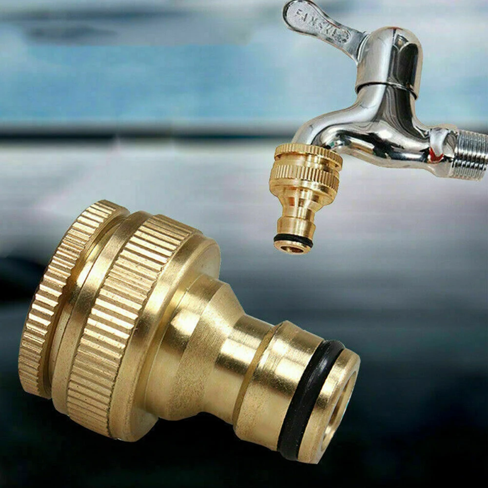 

Durable High Qulity Newest 2022 Brand New Water Pipe Connector Fitting Adaptor 3/4in Brass 1/2in HOSE Tap Faucet