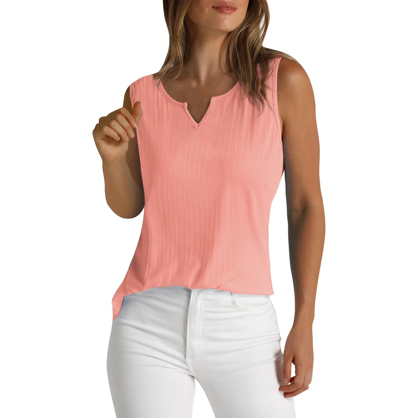 

Women's Sleeveless Knitted Vest, Sports Yoga Round Neck Top plus size oberteile tops de talla grande футболка plus rozmiar topy