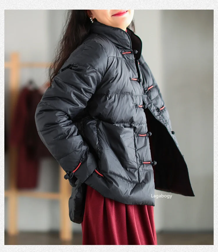 S58457735f60a4a8eaf5415741191230fA New Winter Warm White Duck Down Coat Women Vintage Slim Short Jacket Autumn Female Embroidery Casual Basic Parkas Mallzona