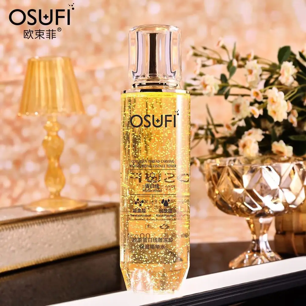 OSUFI Collagen Line Sculpting Essence Face Toner Anti-aging Serum Moisturizing Oil Control Shrink Pores Anti-wrinkle Skin Care