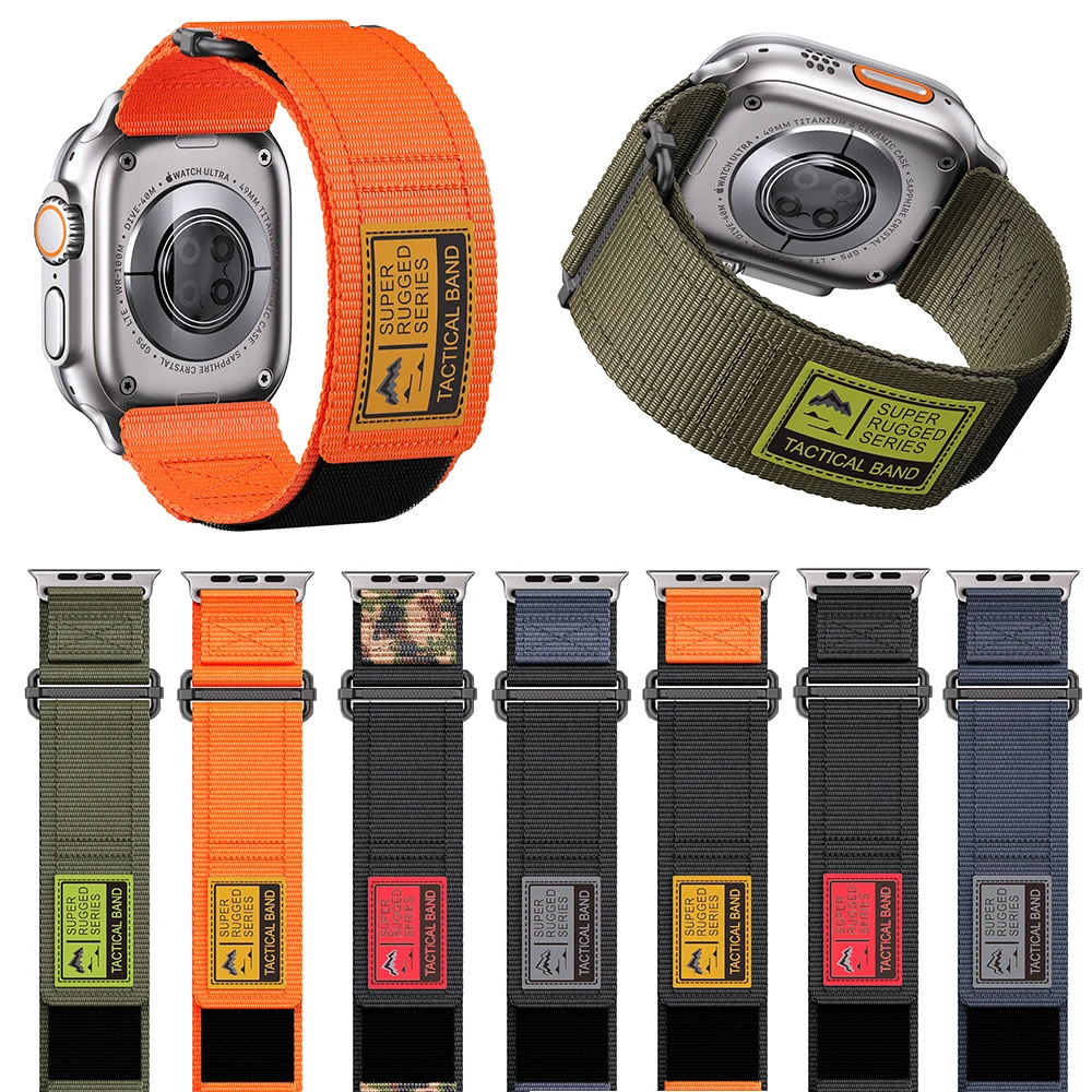 Nylon Velcro Watch Strap Band - Adjustable Sport Bracelet