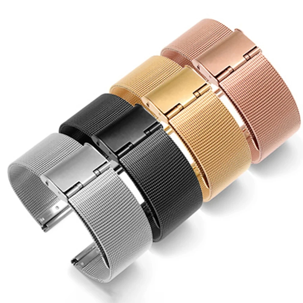 Dual-Pack Metal Watch Strap - 20mm/22mm Replacement Bands