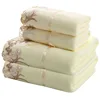 Lace Embroidered Bath Towel Set Microfiber for Adults Colourful Tree Bathroom Face Bath Towels Quick Dry Family Set Large Thick 1