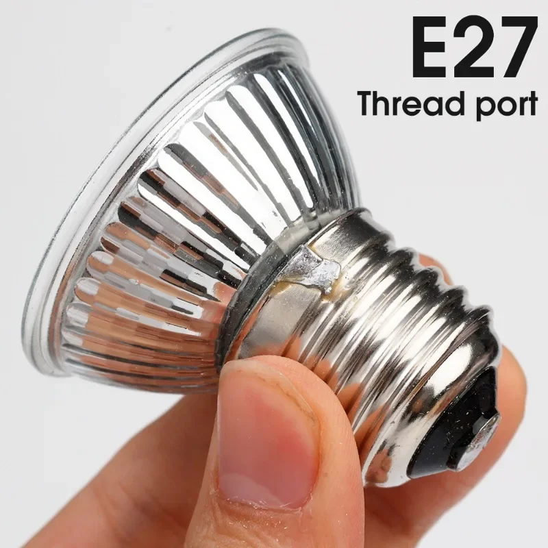 25/50/75W Reptile Heating Light Bulb Turtle Lizards Pet Growth Heat E27 Lamp Bulb UV Light Bulbs Heating Light for Amphibians 5