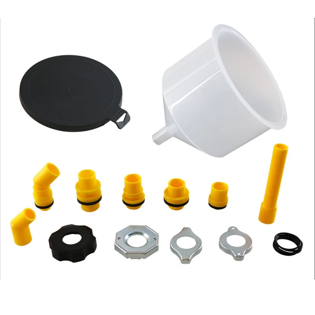 1 Set Durable Spill Proof Coolant Filling Kit No-Spill Coolant Funnel Kit 