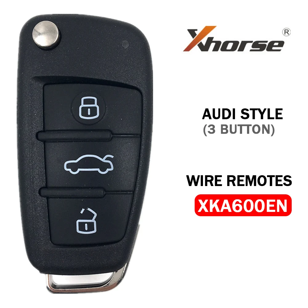 VVDI2 Remotes For Audi A6L Q7 Style Universal Remote Key 3 Buttons XKA600EN For Xhorse VVDI Tool