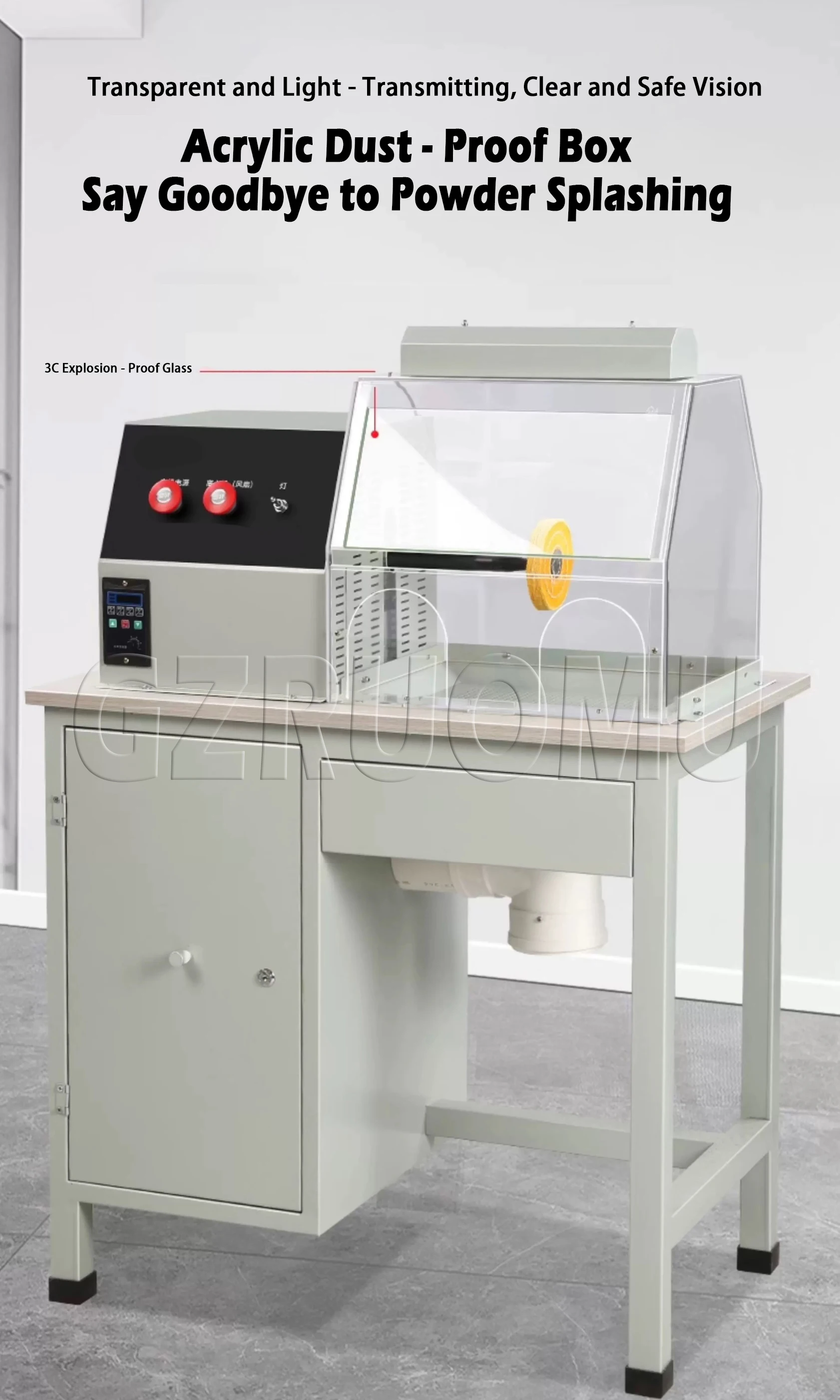 220V 50hz Polishing Machine with Dust Collector 750W Polishing Grinding Motor Be