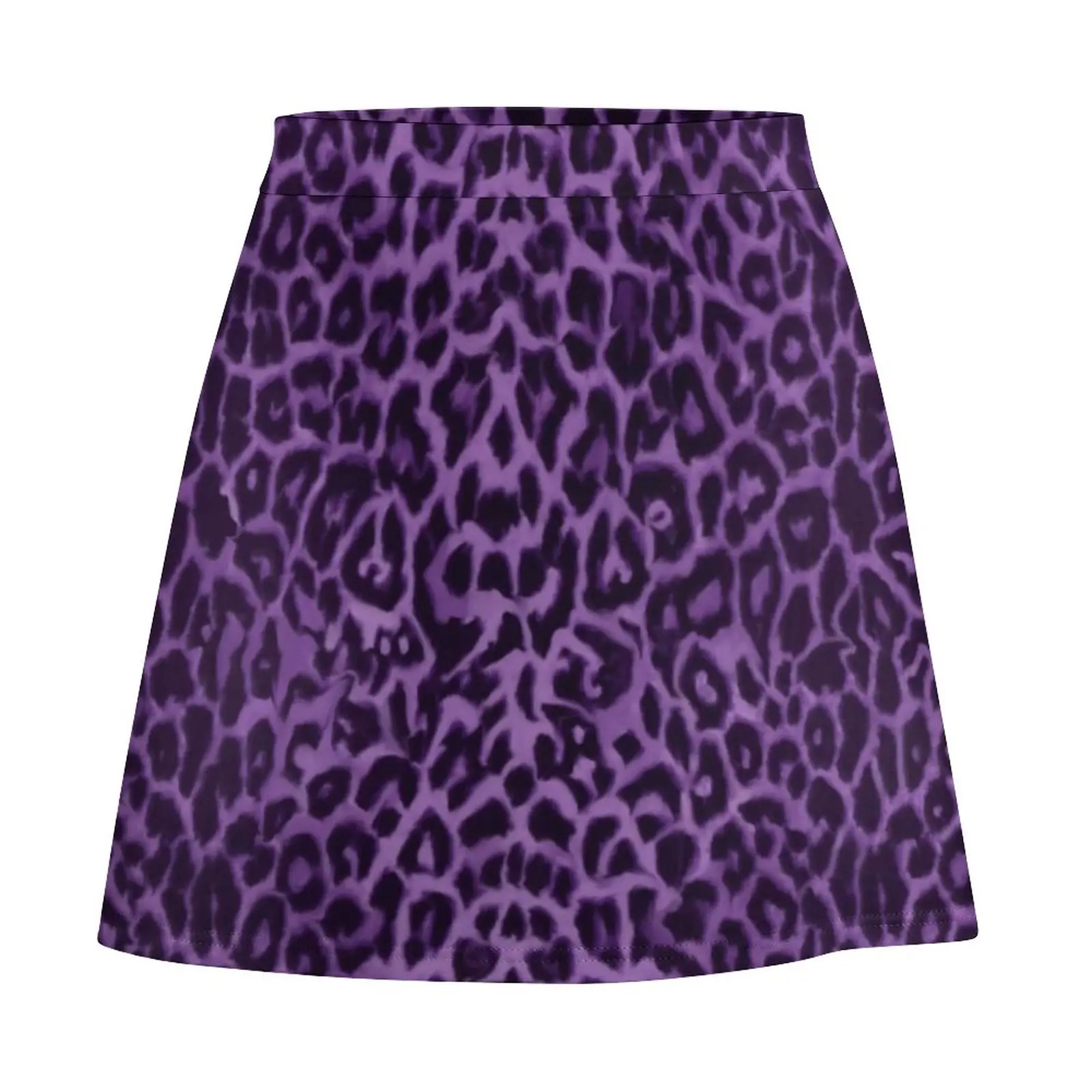 Animal Print Skirt Summer Purple Leopard Pattern Harajuku Casual A-line Skirts Cute Mini Skirt Female Pattern Oversize Clothing 5