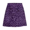 Animal Print Skirt Summer Purple Leopard Pattern Harajuku Casual A-line Skirts Cute Mini Skirt Female Pattern Oversize Clothing 5