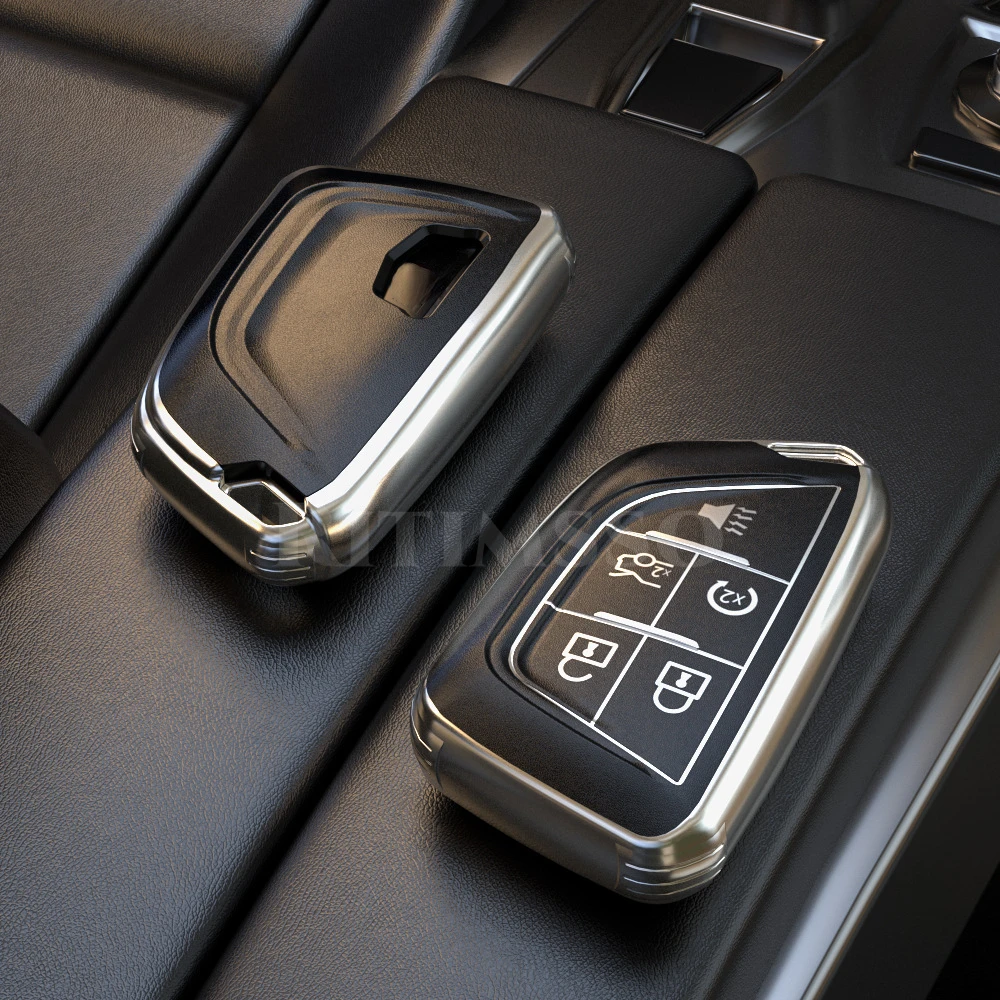 Fashion Soft Tpu Car Key Cover Case Fob For Cadillac CT4 CT5 CT4 V C8