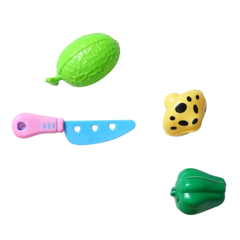 Kitchen Toys Children's Play House Toy Cut Fruit Plastic Vegetables Kitchen Baby Game Kids Toys Pretend Playset Educational Infant Toys