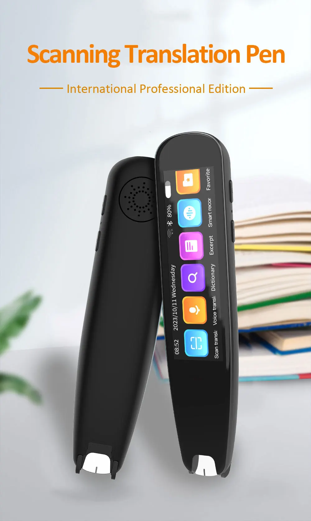 Portable Offline Translation Pen Intelligent Scanning Voice Point Reading Translator Pen 131 Languages S6 Pro Translatorand