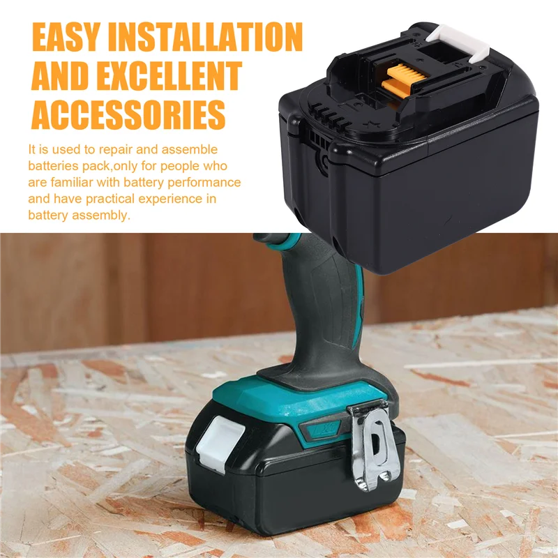 【Be worth】 New--BL1890 Li- Case Charging Protection Circuit Board Box BL1860-15 For 18V 9.0Ah Sticker Label.