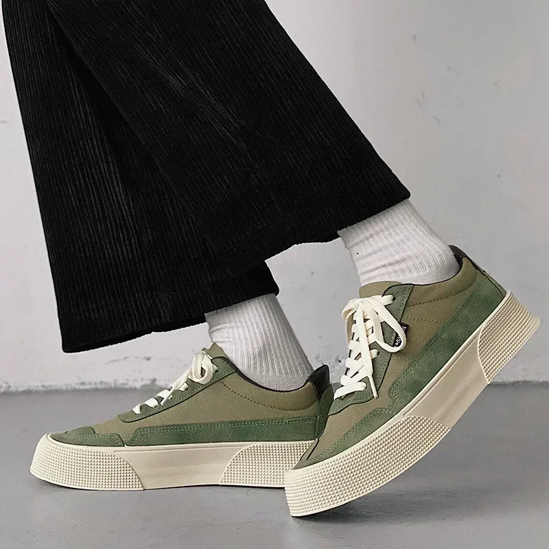 Men Sneakers Designer Men Shoes Trend Round Toe Skateboard Shoes Casual Walking Platform Men Vulcanized Footwear Tenis Masculino 6