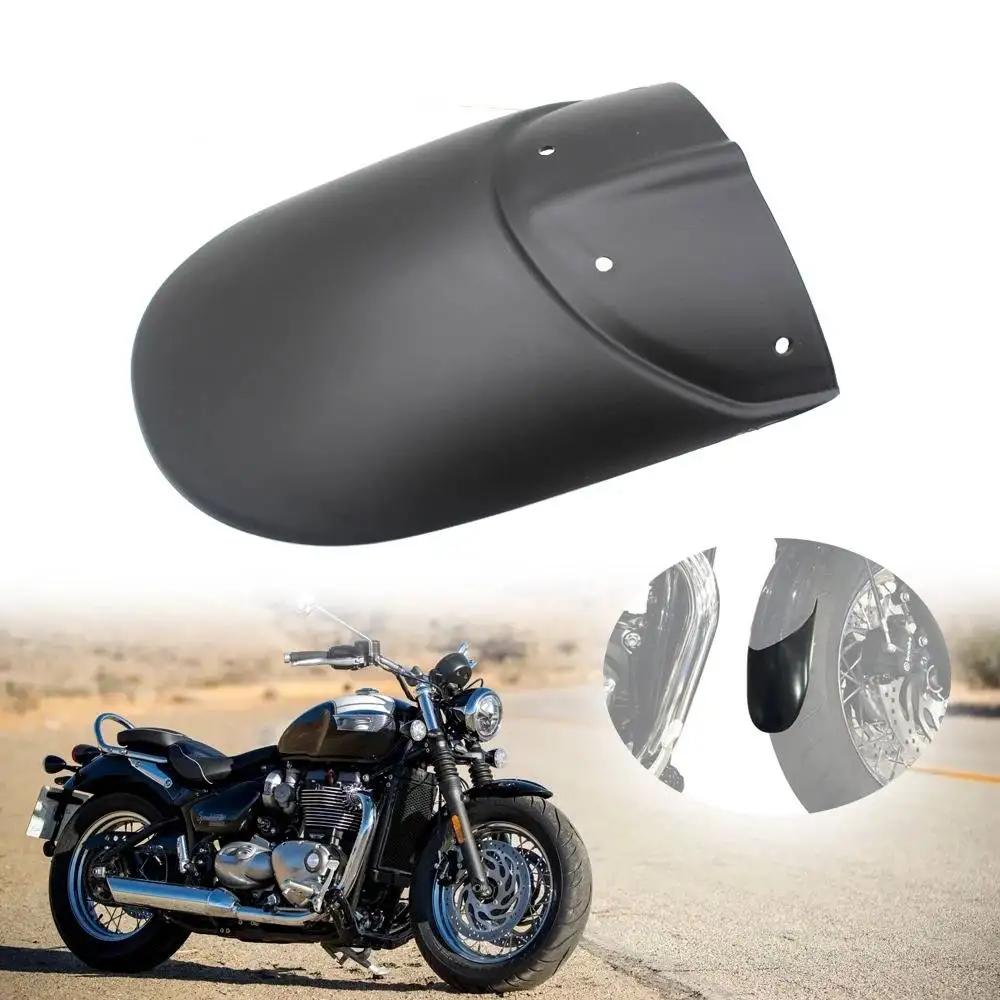 

Для мотоцикла BONNEVILLE SPEEDMASTER BOBBER 2017-2024, черное переднее искусственное удлинение, брызговик, брызговик