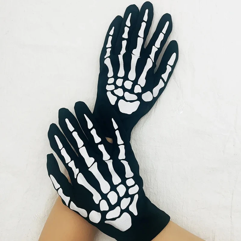 Horror Skull Claw Gloves - Mens Halloween Party Mittens