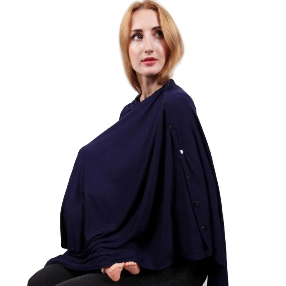 Comfortable Maternal Nursing Covers Soft Button Breastfeeding Blanket Anti-Exposure Cotton Mother's Nursing Towel Outdoor