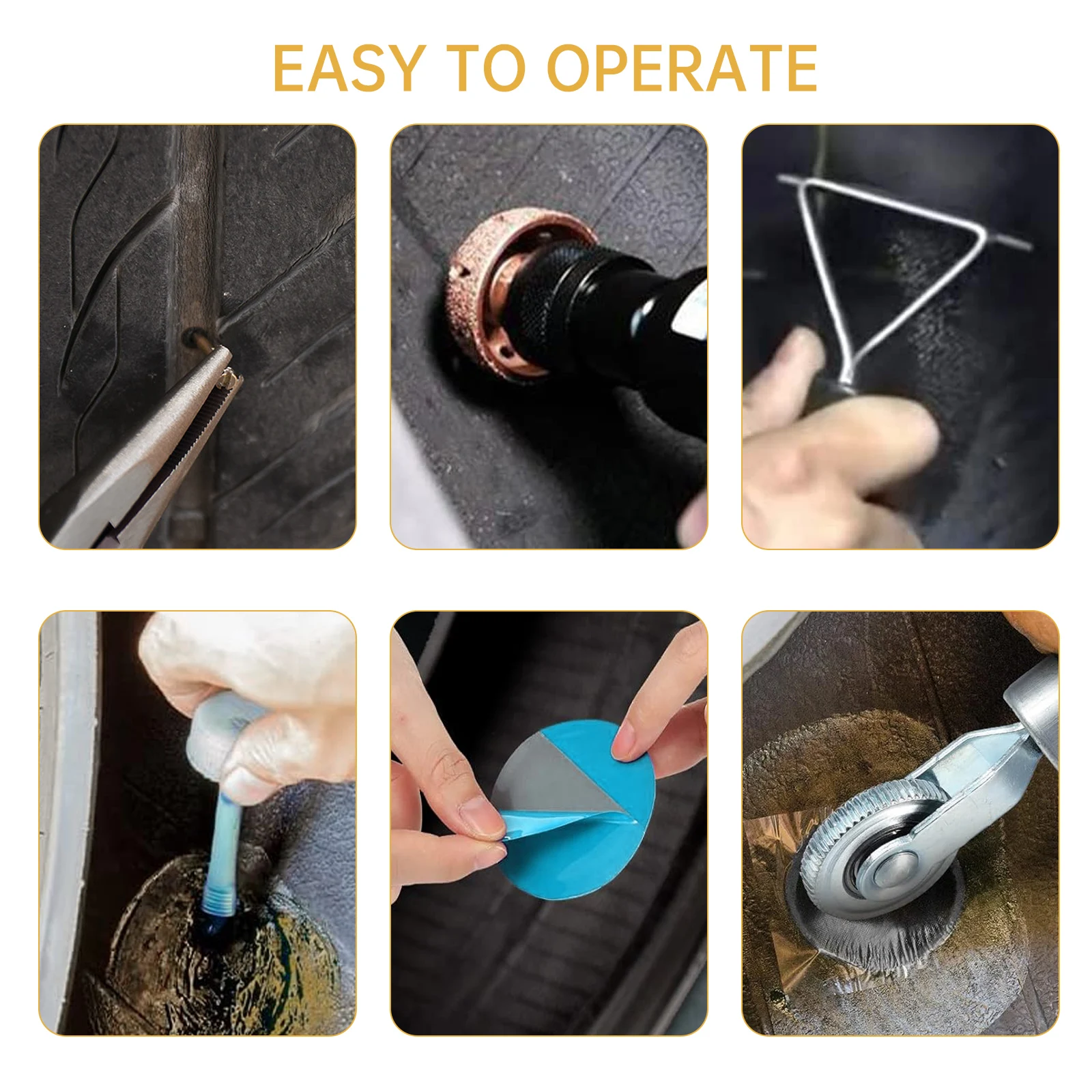 1 Set 40mm Polishing Head Sphericity TungstenSteel Polishing Wheel Tire Repair Tools For Automobile Tire,tire repair kit