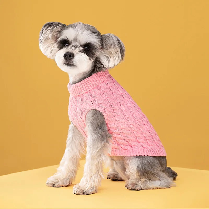 Warm Dog Clothes Knitted Clothes for Dogs Chihuahua Sweater for