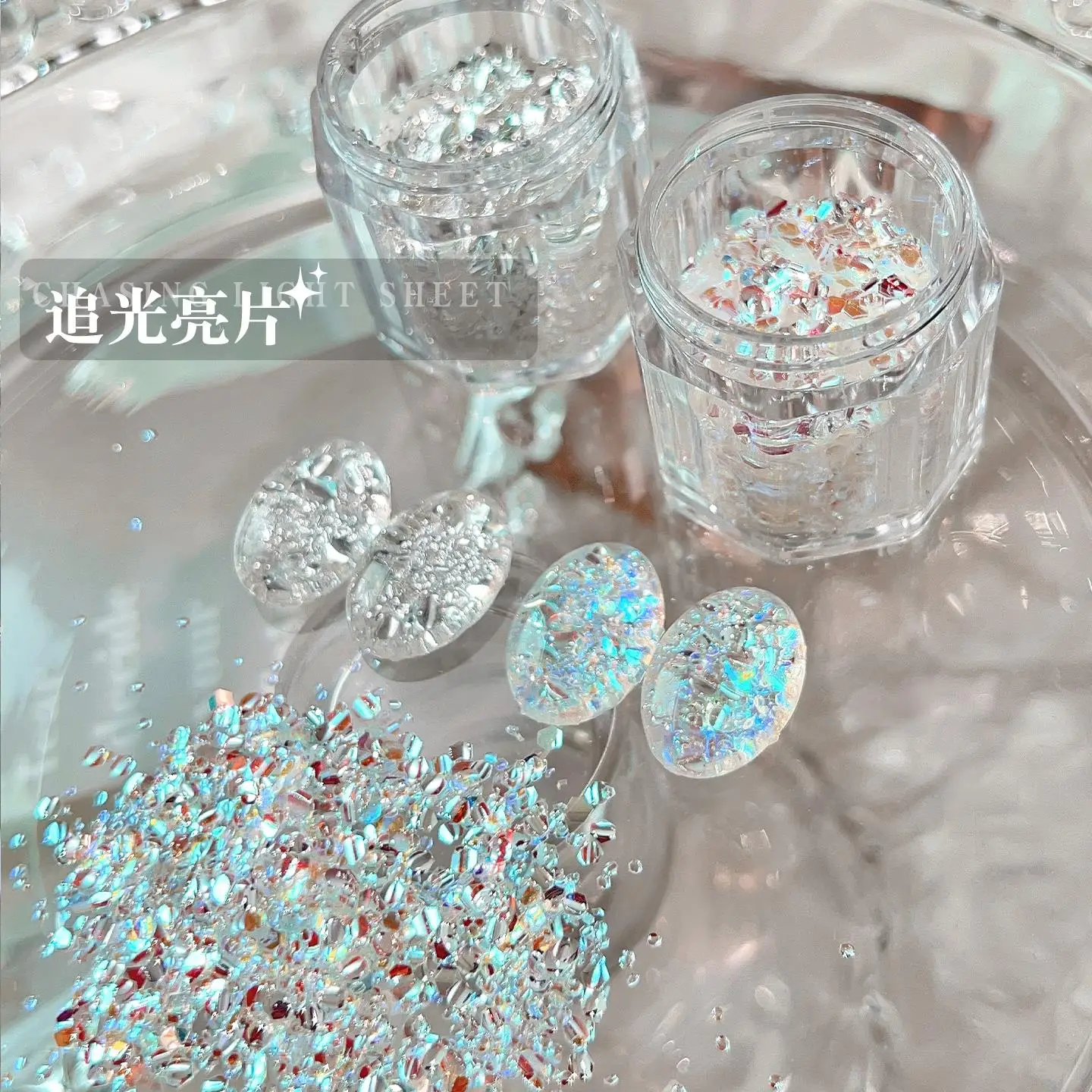 3D Dazzling Nail Glitter Sequins 1/2Boxes Mixed-Shapes For Festival Party Manicure