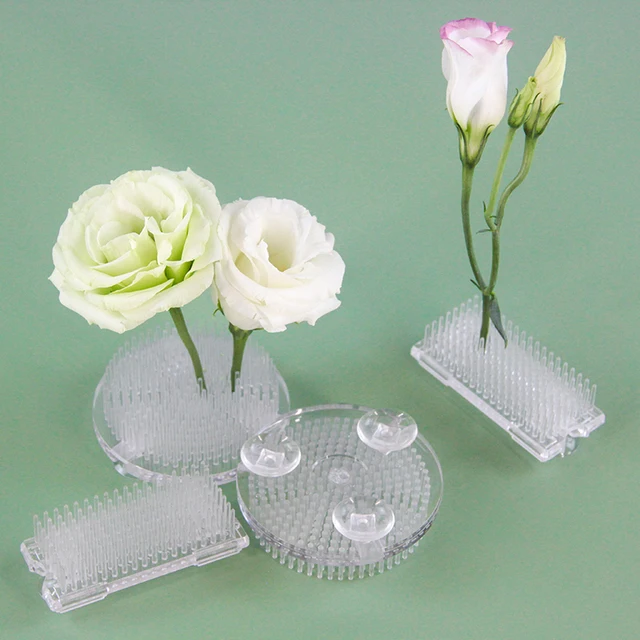 Műanyag Japán Ikebana Kenzan Virágbázis Tartó Virágbéka Tűi Tűk Art Rögzített Szerszámok Virágrendező Szerszám Kenzans - Image 5