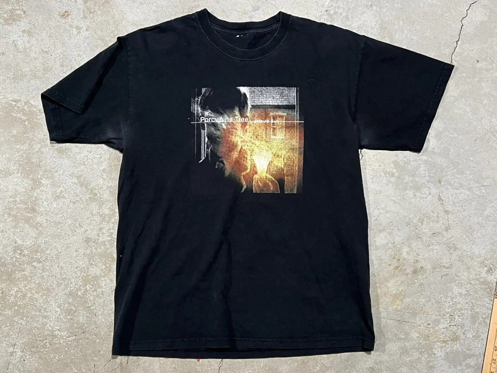 Originale Vintage 2000 Porcupine Tree Lightbulb Sun Large T Shirt Rare Concert
