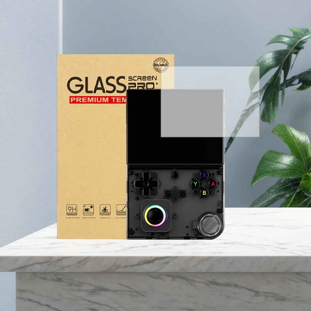 For Anbernic RG40XXV Screen Protector Film 9H Hardness HD Tempered Glass Film Anti-Scrach Screen Tempered Film Anti-Fingerprint