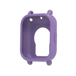 Vibrant Candy Color Silicone Watch Case - Full Coverage Protective Cover for Redmi 5 Active (Purple)