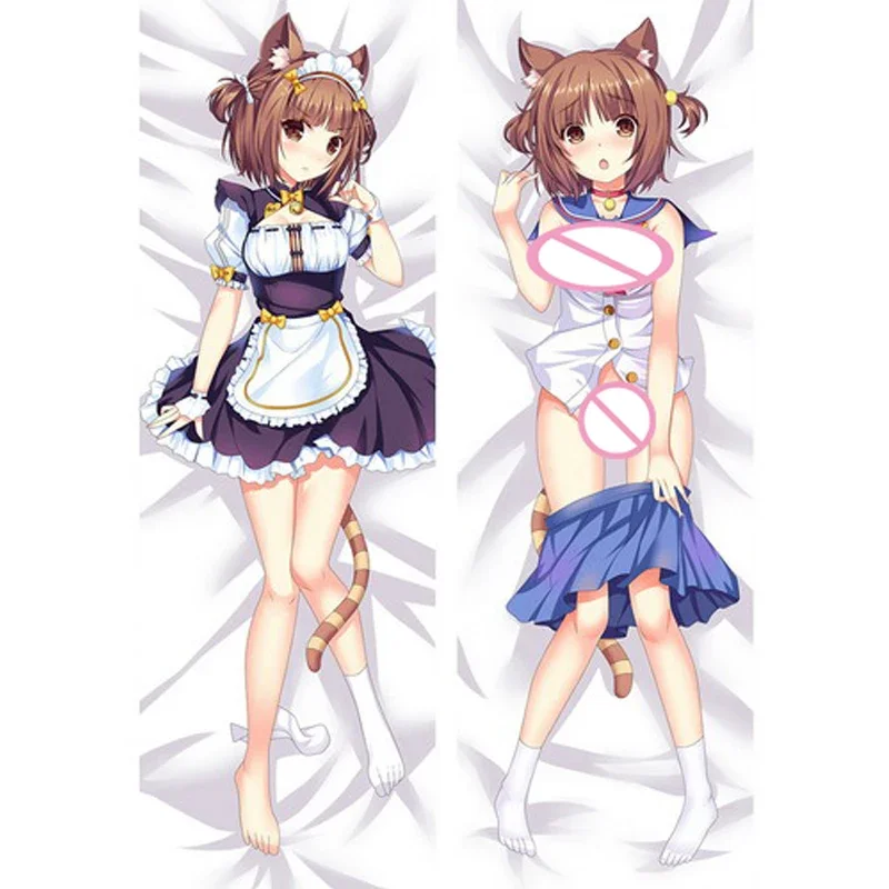 

Оптовая продажа, наволочка для подушки NEKOPARA, шоколадная и Ванильная подушка Dakimakura Чехол, красивое двустороннее постельное белье для девушек, обнимающая подушка для тела