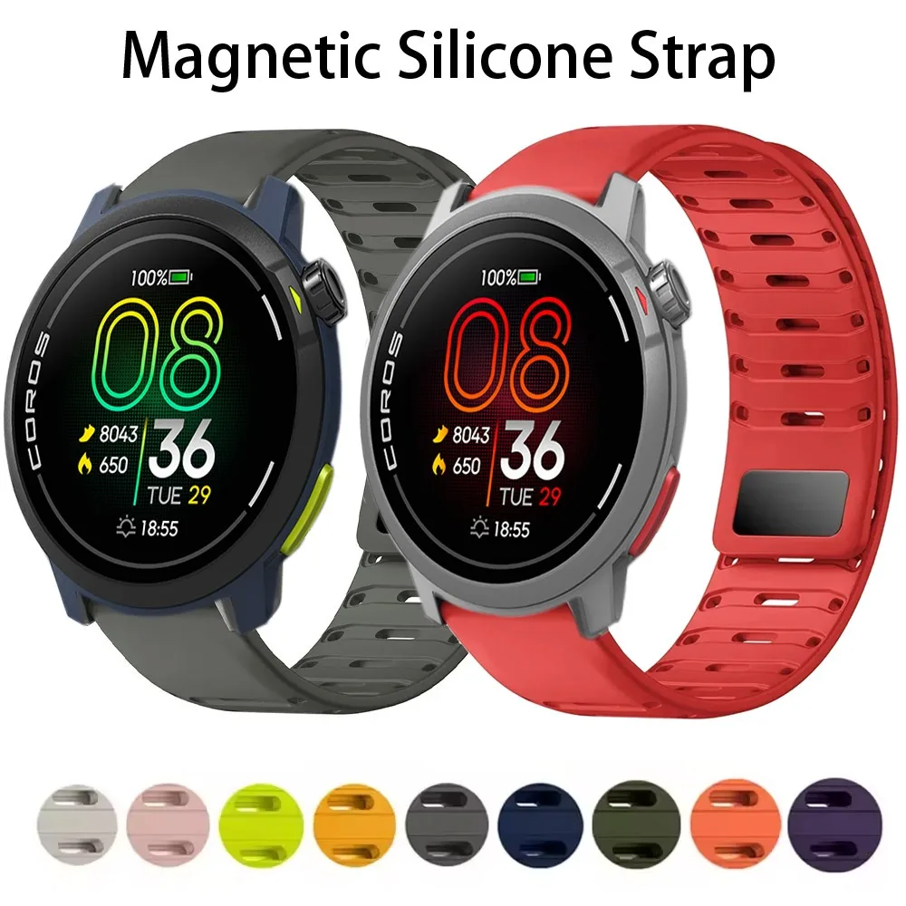 22mm Magnetic Silicone Breathable Watch Strap