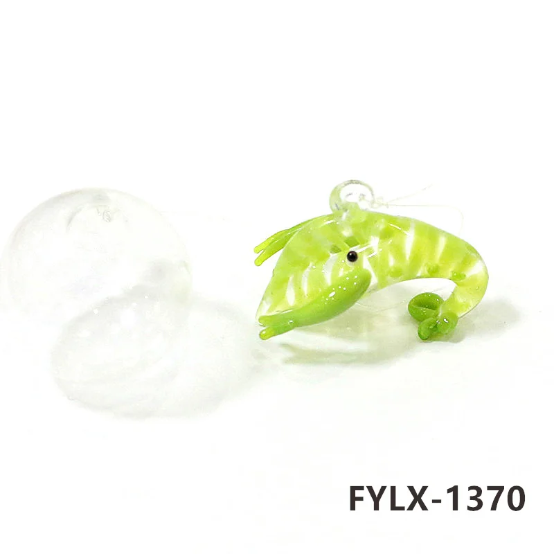 Description Picture 5 of itemFloating Glass Red Lobster Mini Figurine Pendant Cute Charms Crayfish Prawn Shrimp Tiny Statue Ornaments Aquarium Decor Supplies