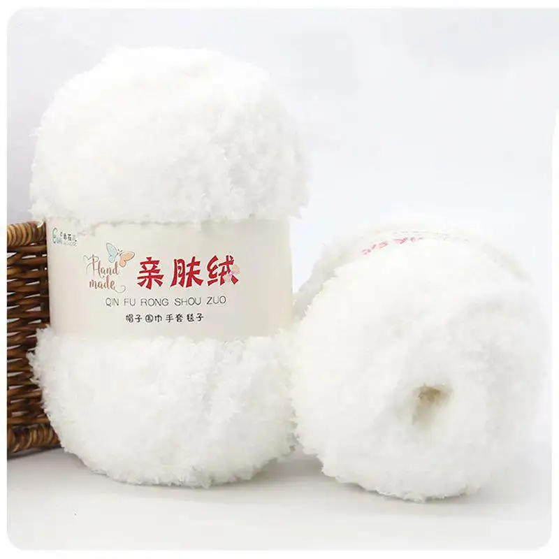 Luxurious Soft Chenille Yarn for DIY Knitting and Crochet Projects