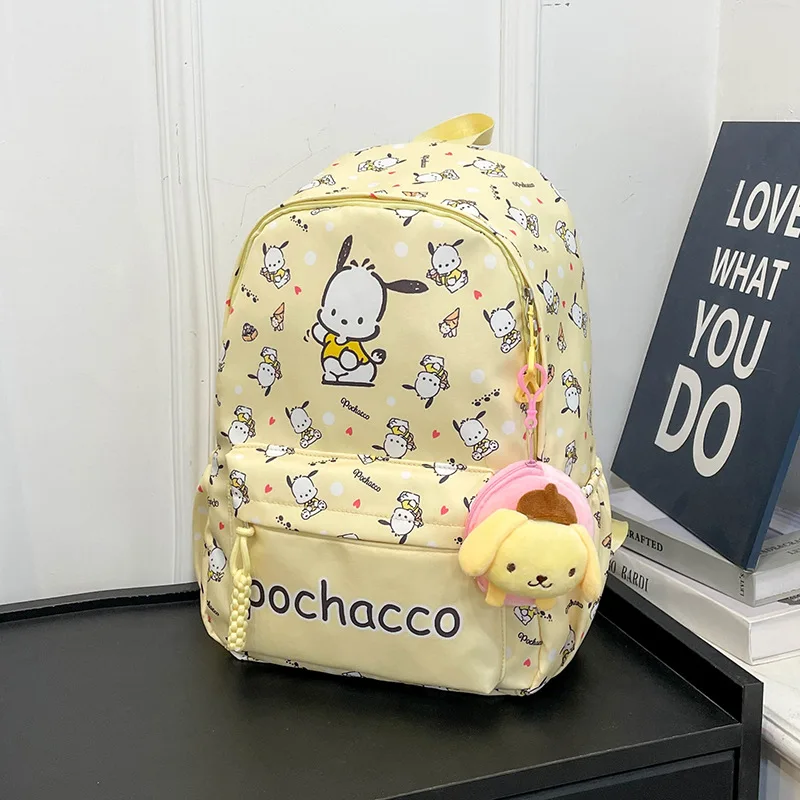 

Новый школьный портфель Sanrio Kuromi My Melody, с героями мультфильмов, милый вместительный рюкзак, легкий водонепроницаемый рюкзак