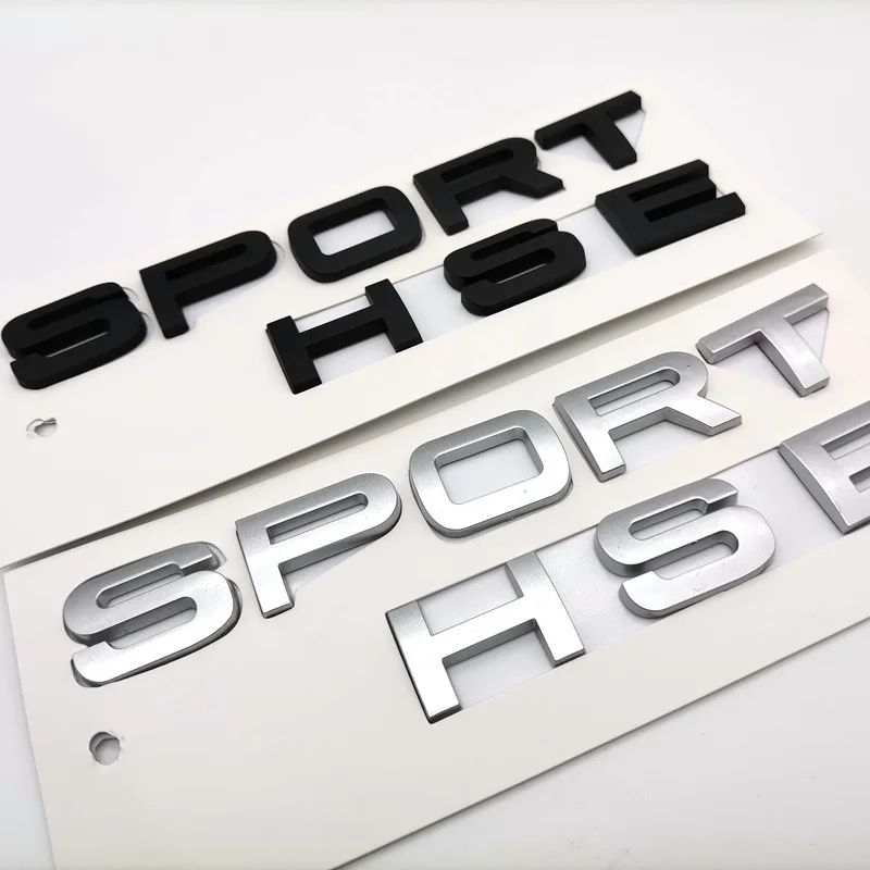 3D Black Chrome Hse Sport Logo Car Letters Emblema Badge Per Range Rover L320 2014 2006 2009 2018 Sport Hse Sticker Accessori