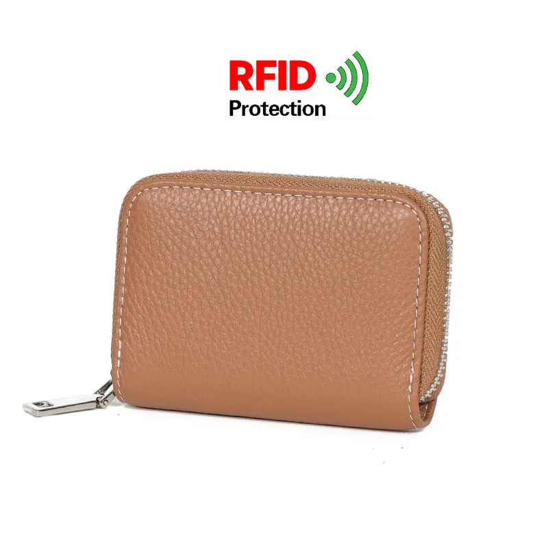 Anti Rfid Protection Men Women Credit Card Holder Wallet Leather Slim Mini Wallet Unisex Coin Purse Business id Card Case Bag 10