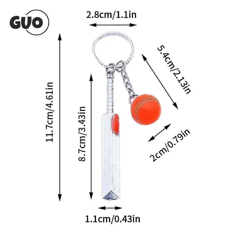 CricketKeyringSportKeyholderCricketKeychainSportsKeyringsFor