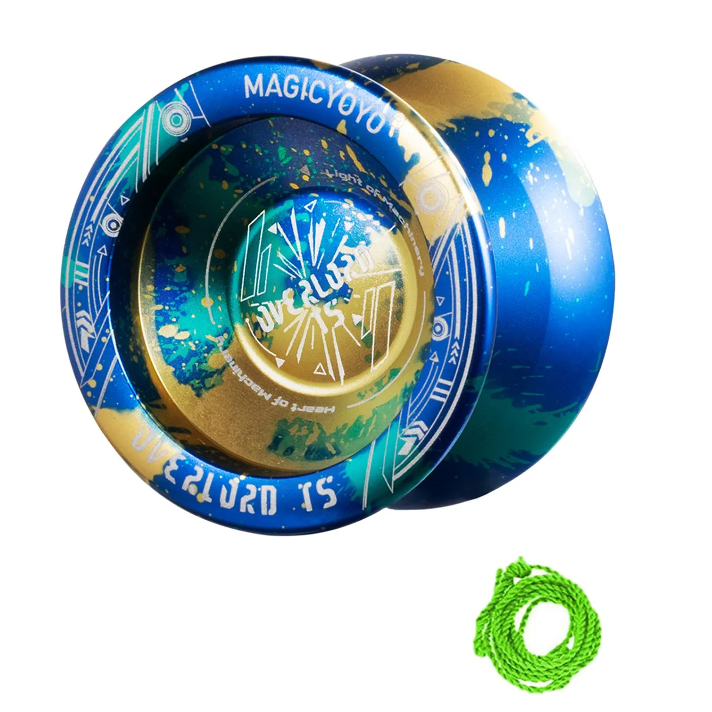 

Йо-Йо MAGICYOYO T5 Оверлорд без ответа, промежуточный йо-йо, Профессиональный Йо-Йо из алюминиевого сплава с ЧПУ и струнами для фрез