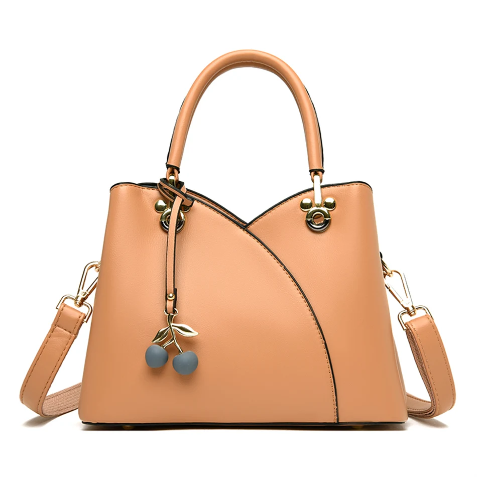 2022 Brand Luxury Handbag Women's Stitching Designer Shoulder Crossbody Bag Soft Leather Ladies Messenger Casual Tote Sac A Main 
