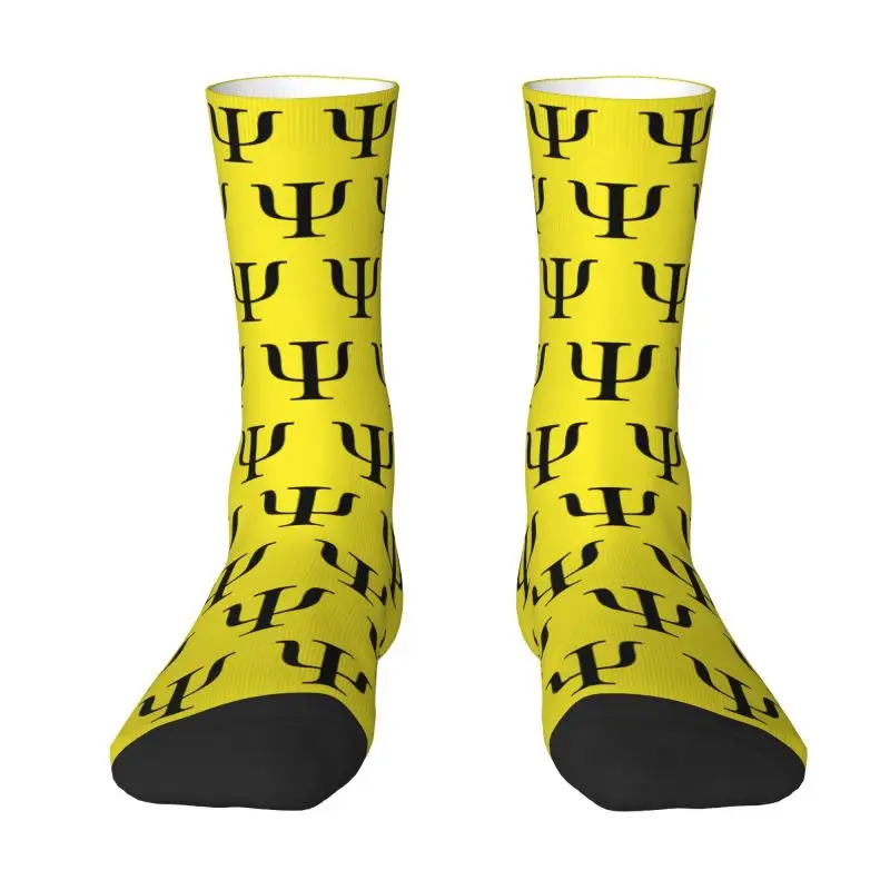 

Psychology Psi Symbol Men's Crew Socks Unisex Cute 3D Print Psychologist Teacher Gift Dress Socks
