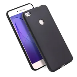 Luxury Liquid Silicone Phone Case Cover - Elegant and Durable Protection - P8 lite 2017 (Black)