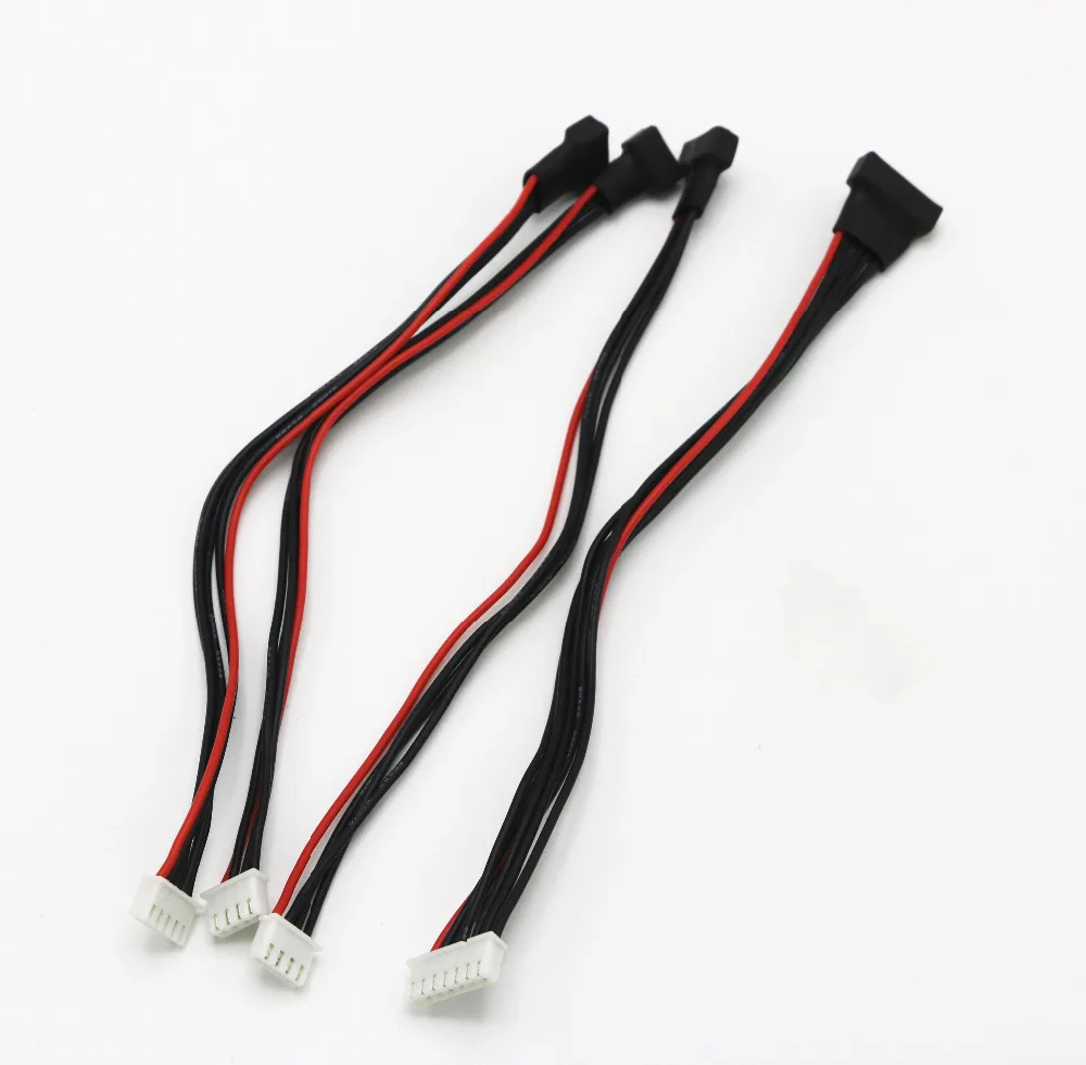 Lot de 5 câbles d'équilibrage Lipo JST-XH 2S-6S 20cm 22AWG