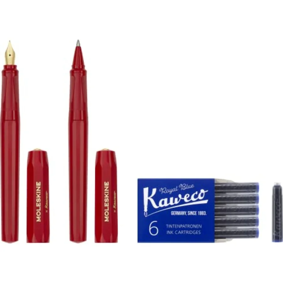 Kaweco Red Fountain Pen & Ballpen Set 2