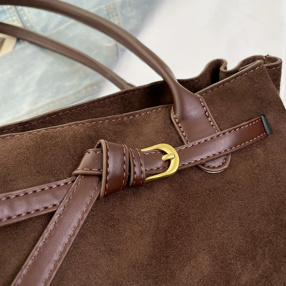 Luxury Retro Large Capacity Shoulder Tote Bag for Women