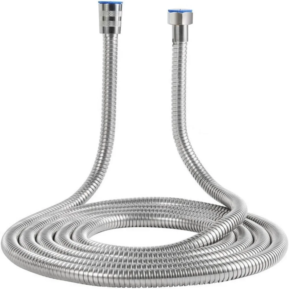 Durable Stainless Steel Flexible Shower Hose - Adjustable Length Bath Accessory