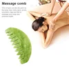 Natural Jade Comb Gua Sha Board Jade Massager For SPA Acupuncture Body Scraping Gouache Scraper Facial Skin Beauty Tool 4