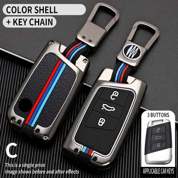 Portachiavi in lega Cover chiate/telecomando per Volkswagen Polo Golf 7 VW Magotan Passat B8 per Skoda Superb A7 accessori Auto