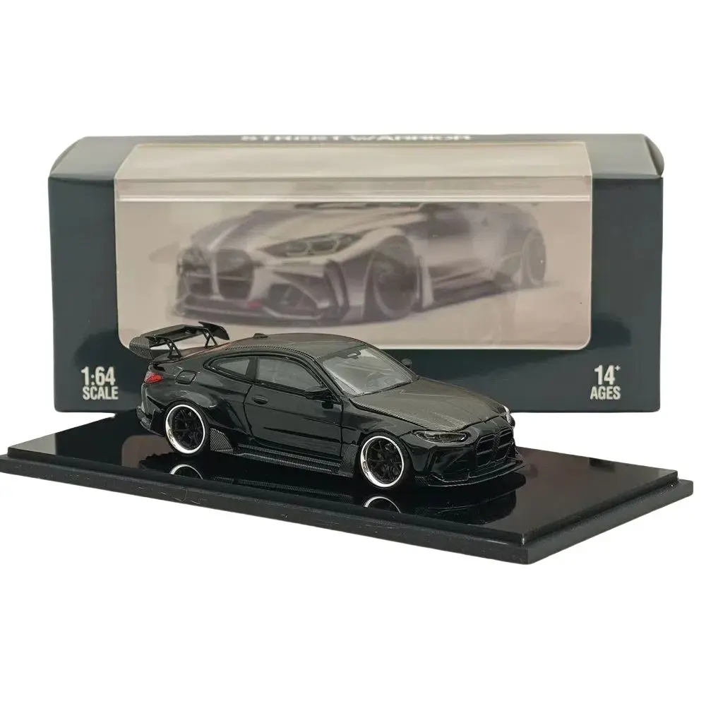 STREET WARRIOR SW 1:64 M4 Black Diecast Model Car Miniature